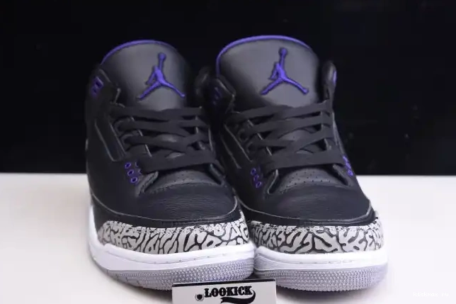 Cheap Kickmax Jordan Retro Black Court Air 3 CT8532-050 Purple 0620